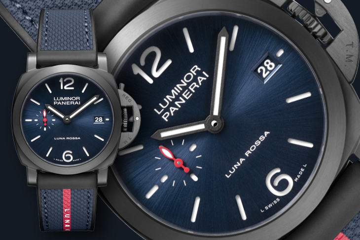 前進美洲杯帆船賽 沛納海Luminor Quaranta Steel DLC Luna Rossa PAM01408