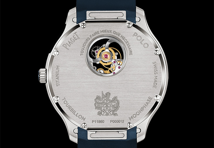 伯爵錶PIAGET Polo系列鈦金屬超薄鏤空飛行陀飛輪腕錶