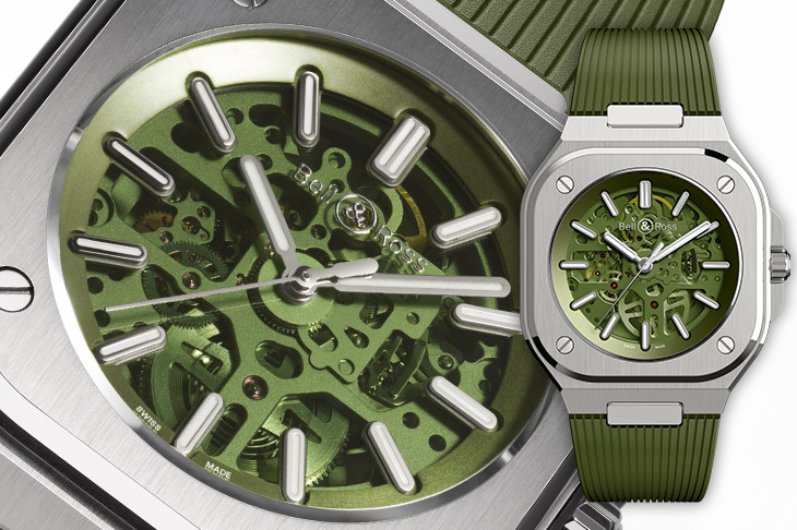 橄欖綠新色！BELL & ROSS BR 05 Skeleton Green