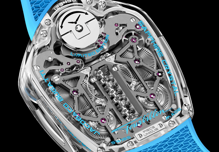 JACOB & CO. Bugatti Tourbillon藍寶石水晶腕錶