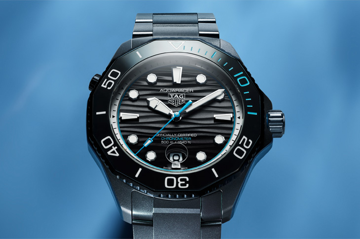 鈦金屬深潛版／泰格豪雅Aquaracer Professional 500日期腕錶