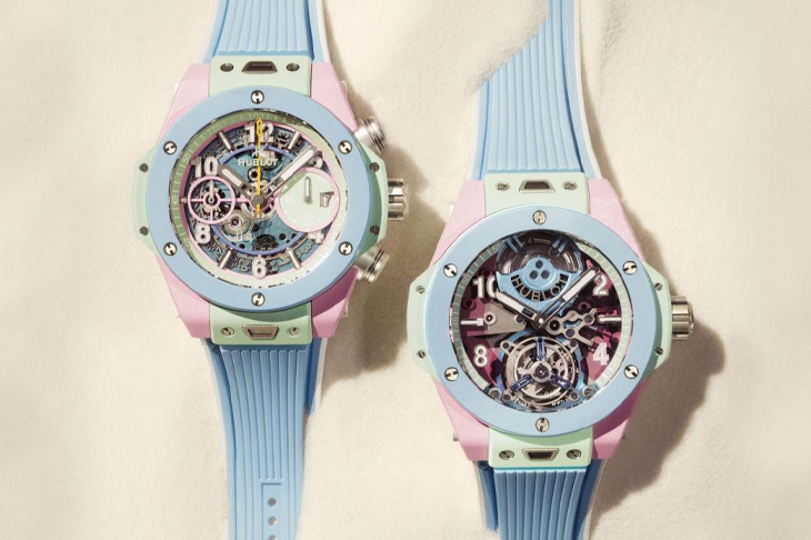 宇舶首款三色一體粉彩陶瓷／HUBLOT Big Bang Summer計時碼錶、陀飛輪腕錶