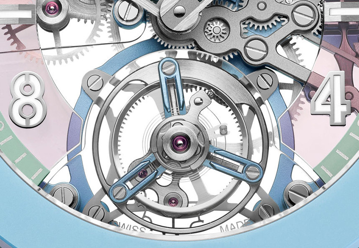 HUBLOT宇舶Big Bang Summer 粉彩陶瓷陀飛輪腕錶