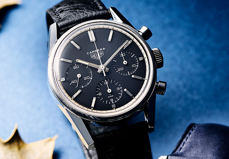泰格豪雅Heuer Carrera黑面計時腕錶2447N