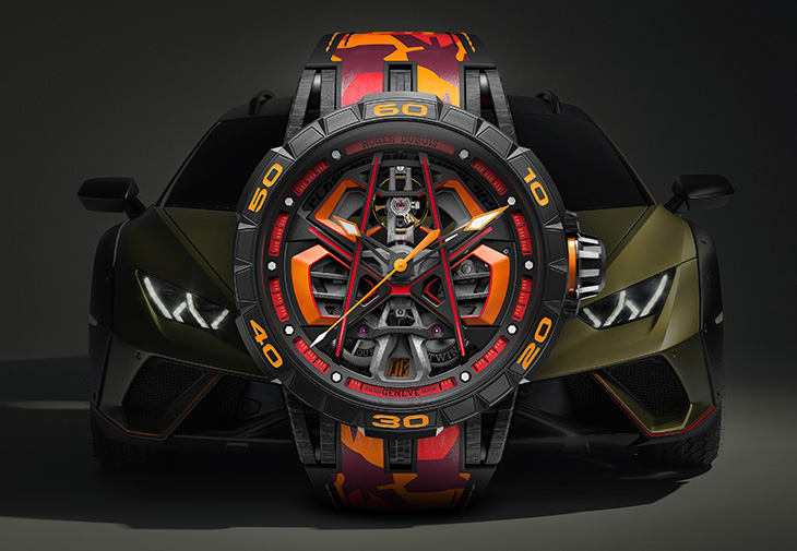 羅杰杜彼Excalibur Spider Huracán Sterrato單擺輪自動腕錶