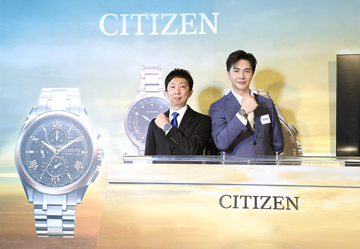CITIZEN台灣分公司渡邉将人與品牌之友謝佳見