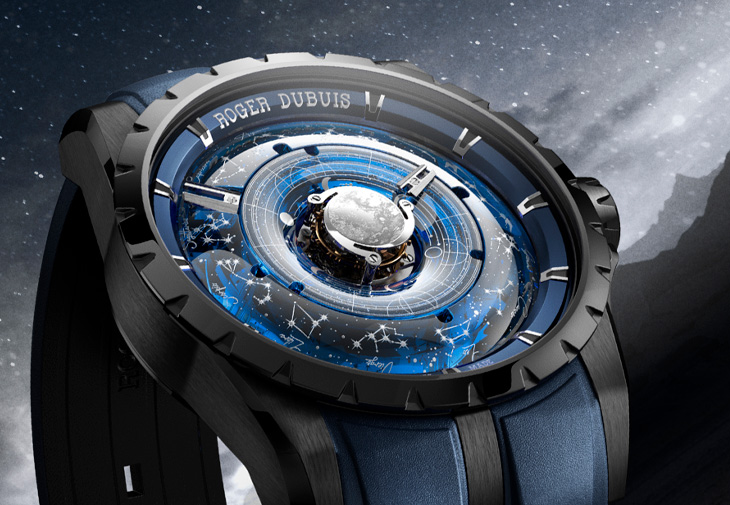 羅杰杜彼ROGER DUBUIS王者系列機械之心中置陀飛輪腕錶