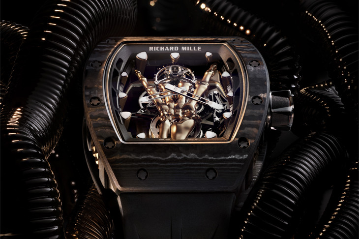 RICHARD MILLE RM 66飛行陀飛輪腕錶 閃耀奪目的重金屬手勢