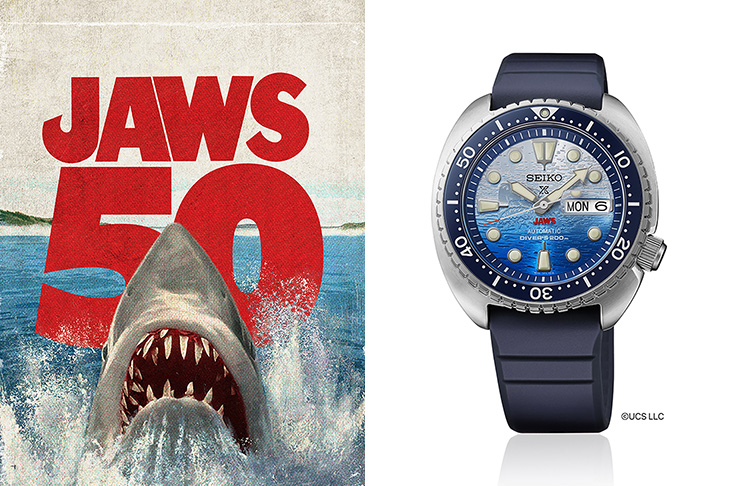 紀念電影《大白鯊JAWS》上映50週年推出Seiko Prospex X《JAWS》限量版