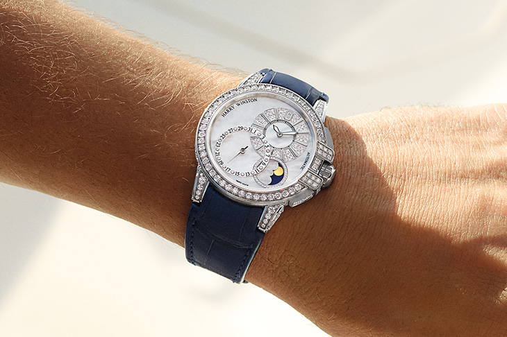 海瑞溫斯頓海洋Ocean系列Date Moon Phase 42毫米自動腕錶