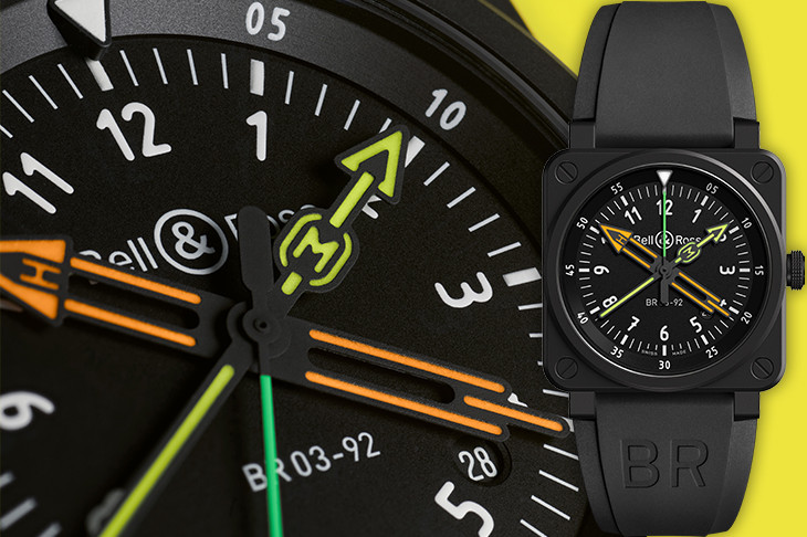 無線電H、M指針超有特色！BELL & ROSS BR 03-92 Radiocompass