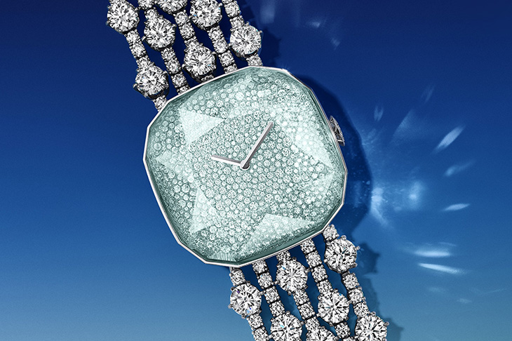 詮釋蒂芙尼傳奇黃鑽  Tiffany & Co. Carat 128海水藍寶高級珠寶腕錶