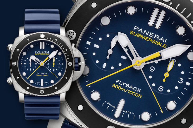 罕見的飛返計時指針 沛納海Submersible Chrono Flyback Mike Horn PAM01291
