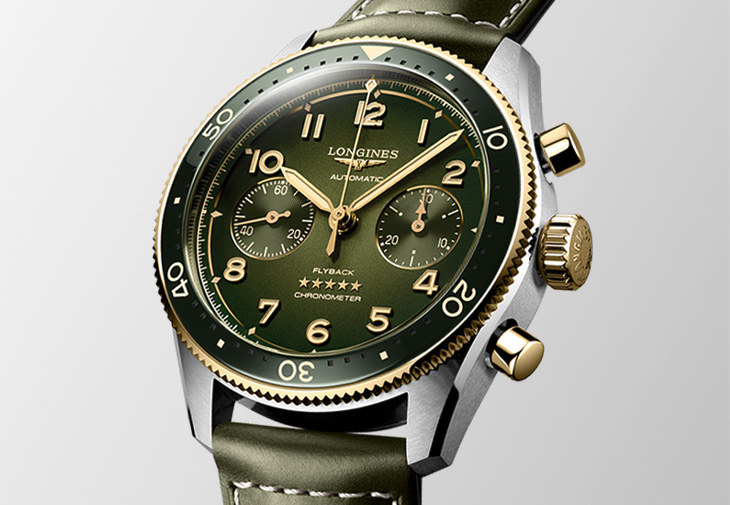 LONGINES浪琴表Spirit Flyback先行者系列飛返計時18K金腕錶