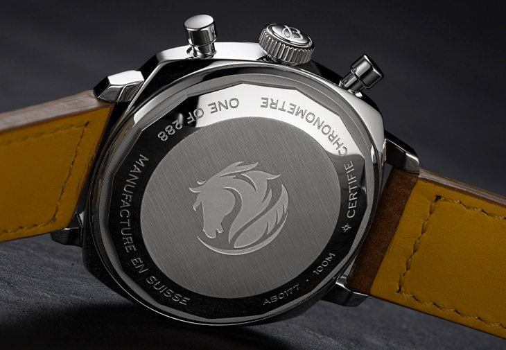 BREITLING百年靈Top Time B01 Shadow Rider夜影黑駒馬年限量版計時腕錶