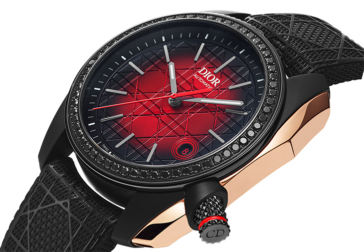 DIOR迪奧Chiffre Rouge Black Ultramatte 自動上鍊腕錶
