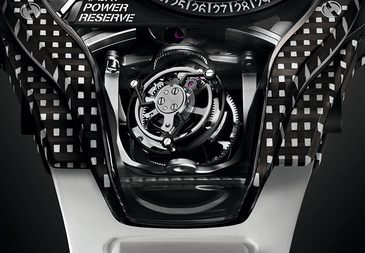 宇舶HUBLOT MP-09雙軸陀飛輪白色3D碳纖維腕錶