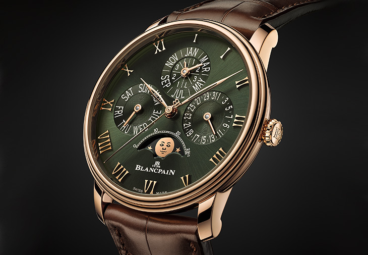 寶珀BLANCPAIN Villeret隱藏式調校萬年曆腕錶