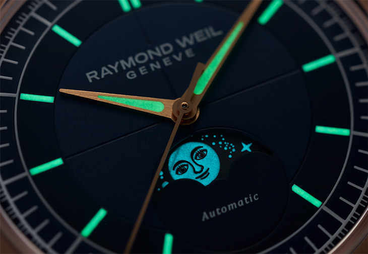 RAYMOND WEIL蕾蒙威Millesime Moonsphase復古系列月相腕錶