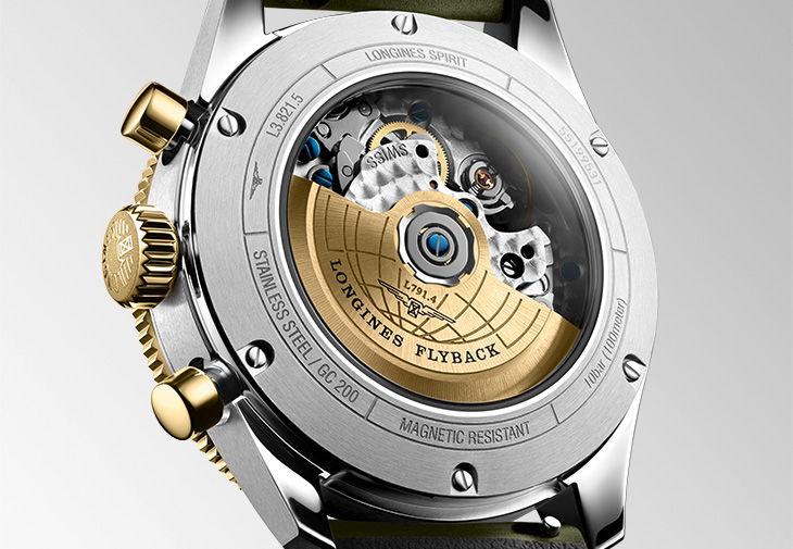 LONGINES浪琴Spirit Flyback先行者系列飛返計時18K金腕錶