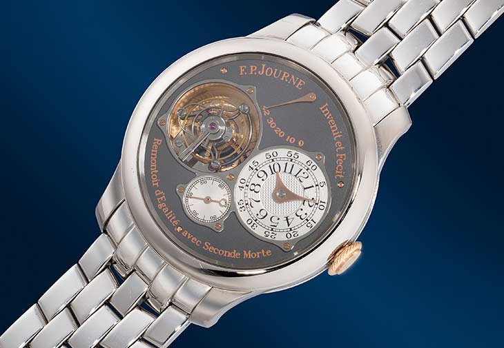 F.P. JOURNE「Tourbillon Souverain Anniversaire Boca Raton 」鈦金陀飛輪鏈帶腕錶