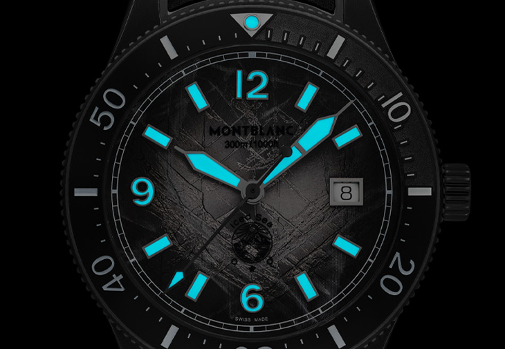 MONTBLANC萬寶龍Iced Sea系列日期顯示自動零氧腕錶