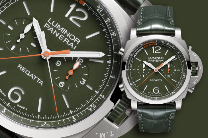 軍綠風格新登場 沛納海Luminor Chrono Regatta PAM01299