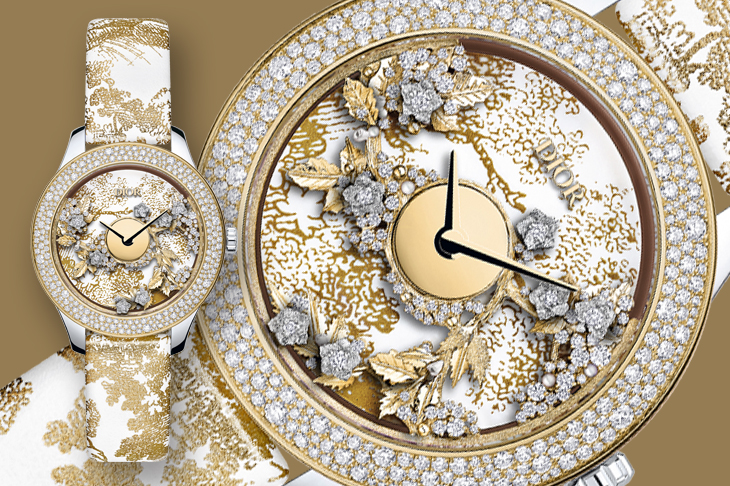 搖曳生姿的靈動 DIOR Grand Bal Toile de Jouy Or 18K金腕錶