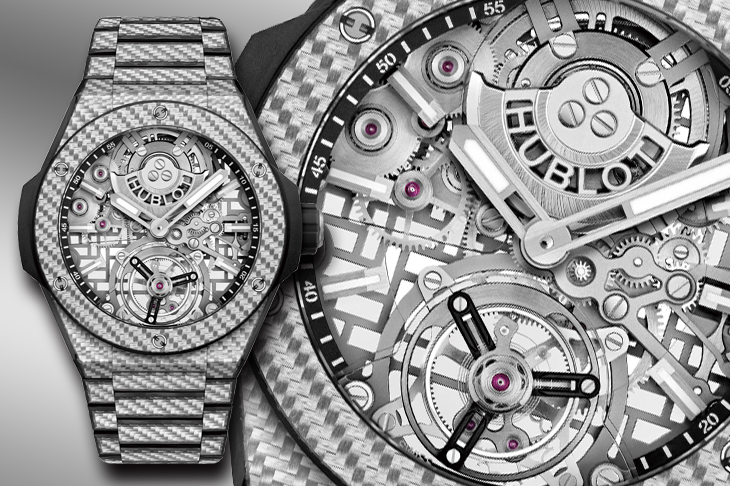 宇舶HUBLOT Big Bang Integrated陀飛輪全碳纖維腕錶