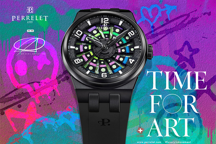 PERRELET X The Dial Artist 聯名旋風腕錶  參與Time For Art 慈善拍賣