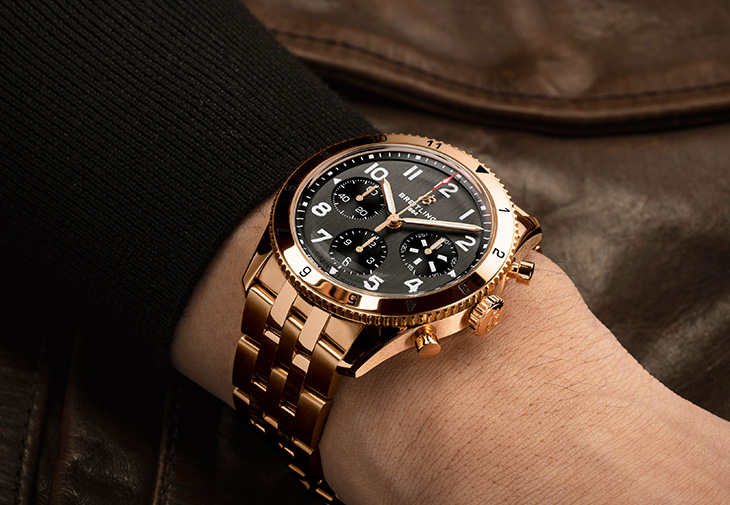 百年靈Classic AVI Chronograph 42 P-51 Mustang經典飛行員計時腕錶「P-51野馬戰鬥機」特別版