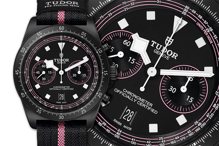 自行車專用測速計 TUDOR Pelagos FXD Chrono粉紅款腕錶