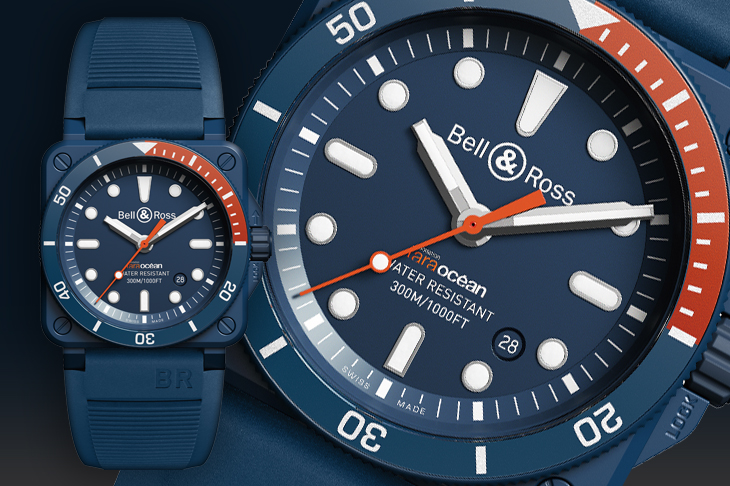 連結海洋深藍面貌 BELL & ROSS BR 03-92 Diver Tara