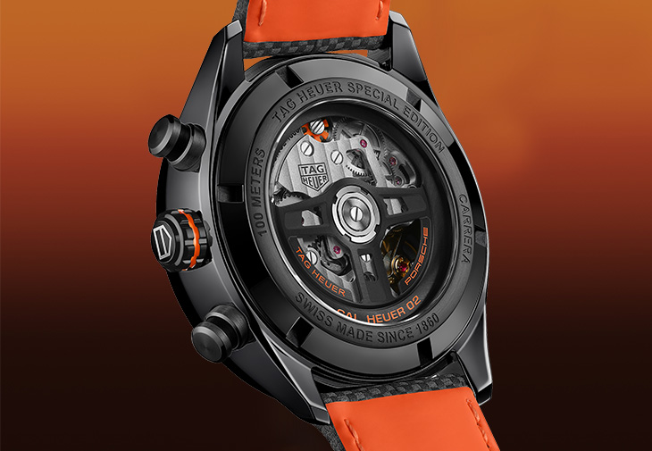 TAG HEUER Carrera X Porsche Orange Racing聯名計時腕錶