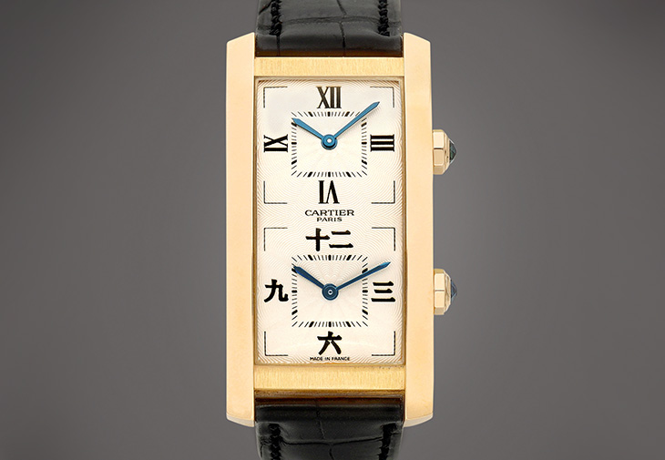 卡地亞CARTIER Tank Cintrée Dual Time CPCP Ref. 2768
