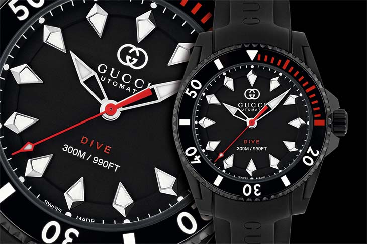 Gucci Dive自動潛水錶 全面進化改革風貌