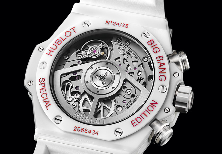 Hublot宇舶BIG BANG UNICO左冠陶瓷計時碼錶