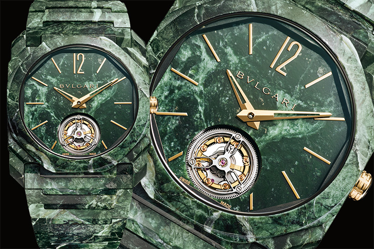 2024高級腕錶評鑑大賞 最佳創新科技 BVLGARI Octo Finissimo Tourbillon Marble