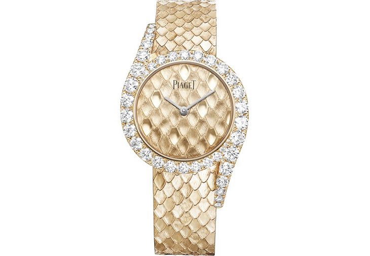 PIAGET Limelight Gala系列18K玫瑰金宮廷式雕刻飾紋鑽石頂級珠寶腕錶