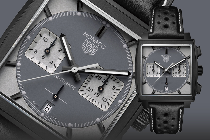 醒目全夜光面盤 泰格豪雅Monaco Chronograph Night Driver限量版腕錶