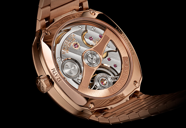 H. MOSER & CIE.亨利慕時疾速者陀飛輪懷俄明玉石腕錶