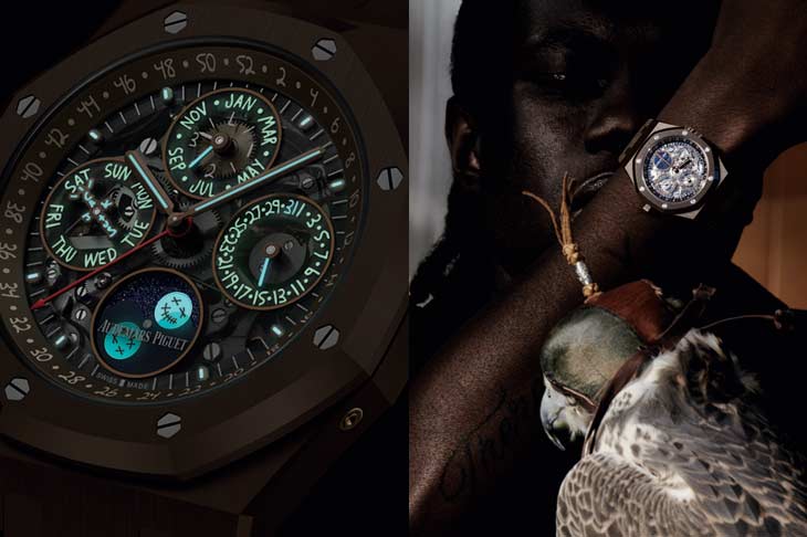 棕色陶瓷首登場　Travis Scott叫它愛彼巧克力！皇家橡樹系列鏤空萬年曆Cactus Jack限量版腕錶
