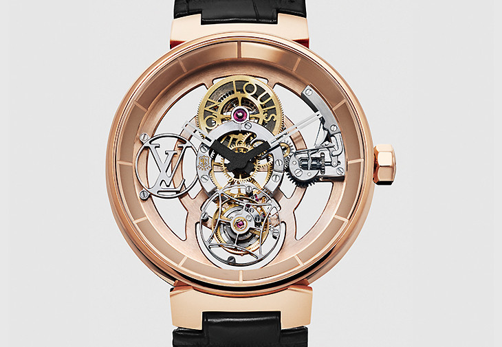 路易威登Tambour Moon Flying Tourbillon日內瓦印記腕錶