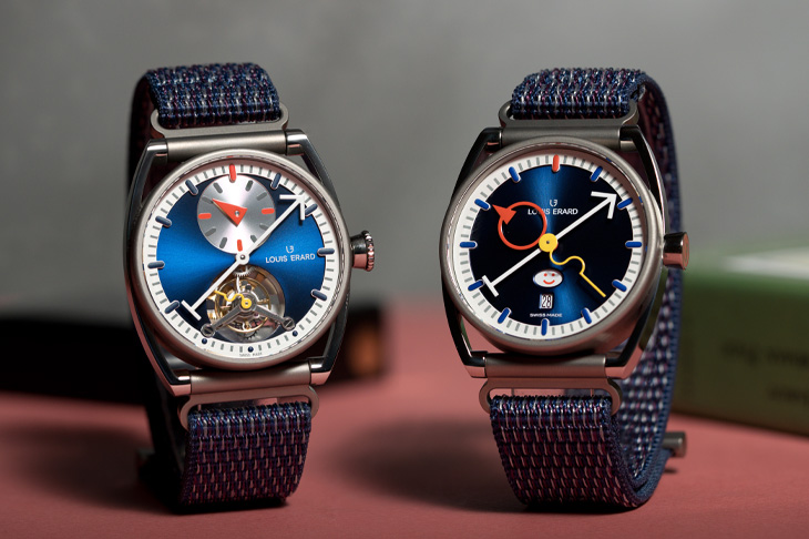 不只看時間還能讀心情？LOUIS ERARD × Alain Silberstein Smile-Day Blue、Régulateur Tourbillon Blue