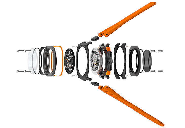 Bell & Ross全新BR‑X5 Carbon Orange