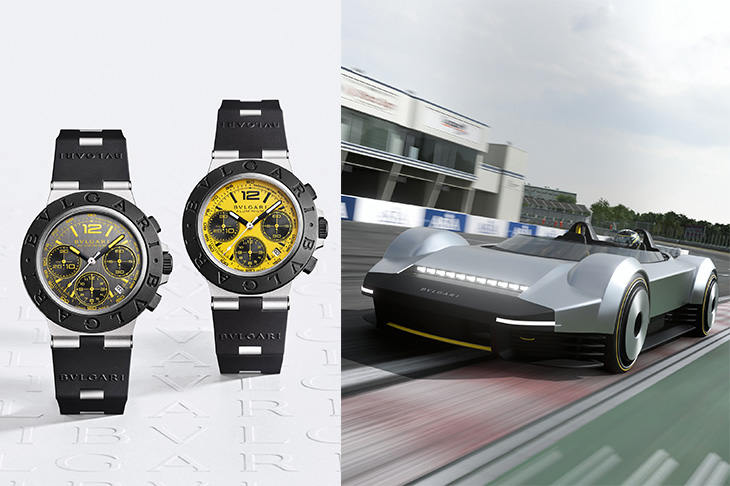 寶格麗跨界聯名GT跑車浪漫旅 BVLGARI Aluminium x Gran Turismo 2023特別版腕錶、Vision GT概念車同步震撼虛實世界