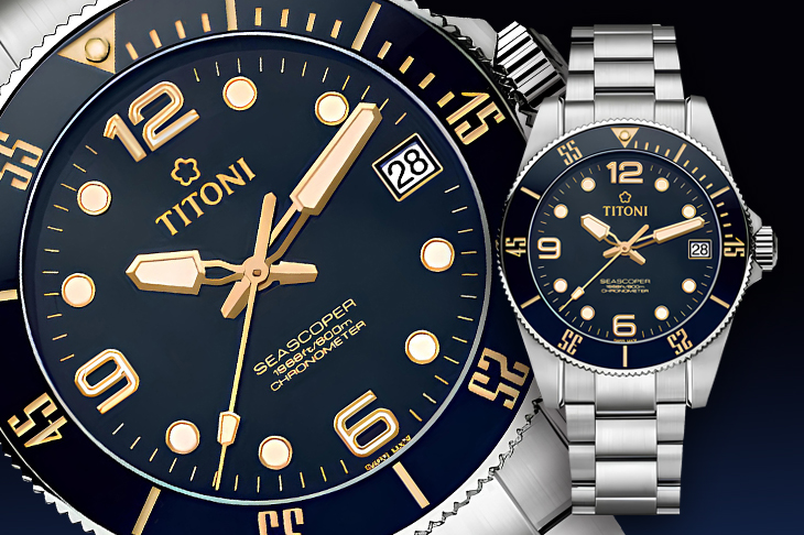 梅花錶TITONI Seascoper 600 Retro復古款潛水錶
