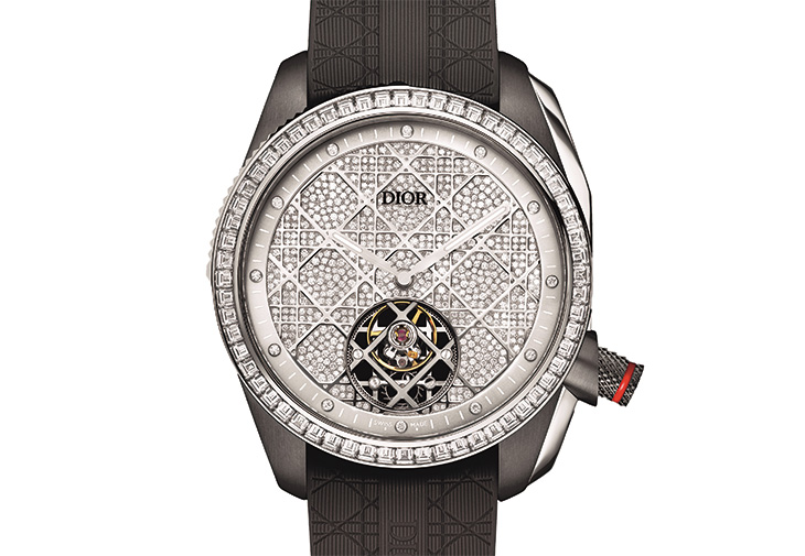 DIOR迪奧Chiffre Rouge Tourbillon Grey Ultramatte 鑲鑽陀飛輪