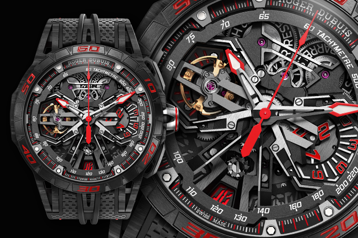 羅杰杜彼Excalibur Spider Flyback Chronograph。