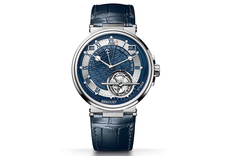 寶璣BREGUET Marine Equation Marchante 5887萬年曆陀飛輪腕錶